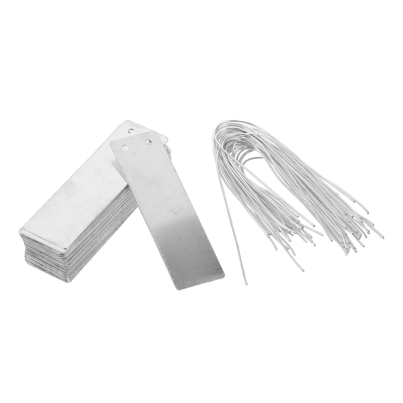 40Pcs Aluminum Plant Labels Metal Plant Tags for Garden Outdoor Vegetable Herb Flower Identification Reusable Garden Labeling