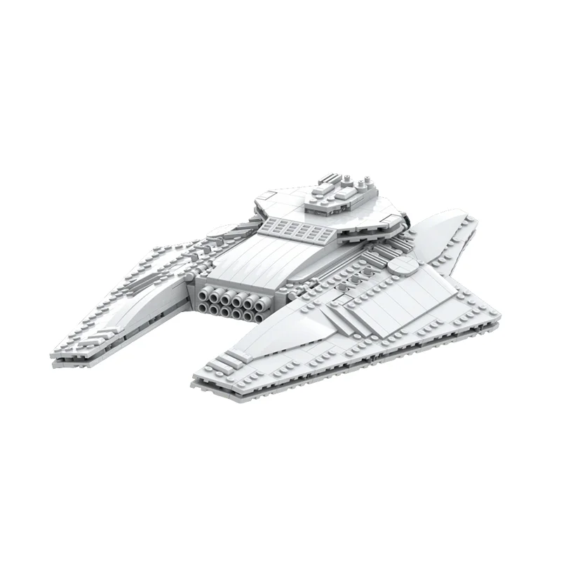 706pcs MOC Broadside Class Cruiser Kdb Space Battle Galaxy SciFi Model Building Blocks Hero Pirate Voyage Fortress Pack Toy Gift