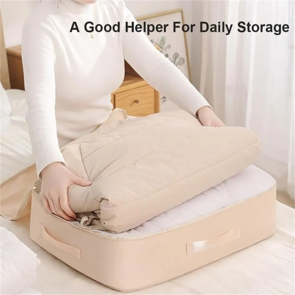 

Foldable Self Compression Organizer Large Capacity Portable Quilt Storage Bags Clothes Sorting Down Coat Storage