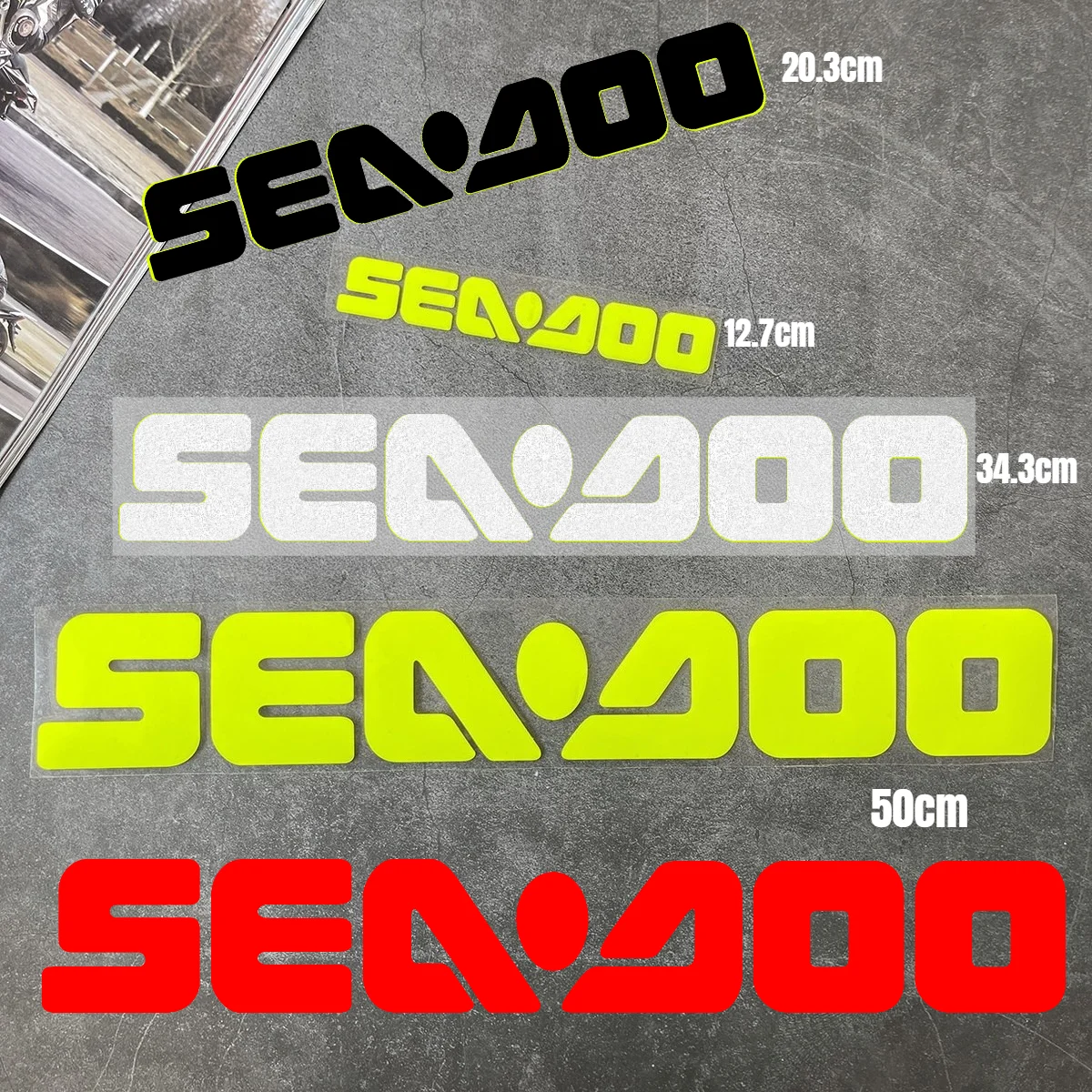Adesivos para Jet Ski SEA-DOO, 2 peças, adesivo de vinil para barco, RXP RXT GTI Spark GTX, acessórios à prova d'água para BRP SEADOO