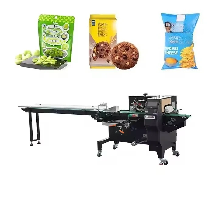 Customized Fully Automatic Horizontal Flow Packaging Machine with 3-Side Seal for Pillow Packaging and Plastic Bag Sealing