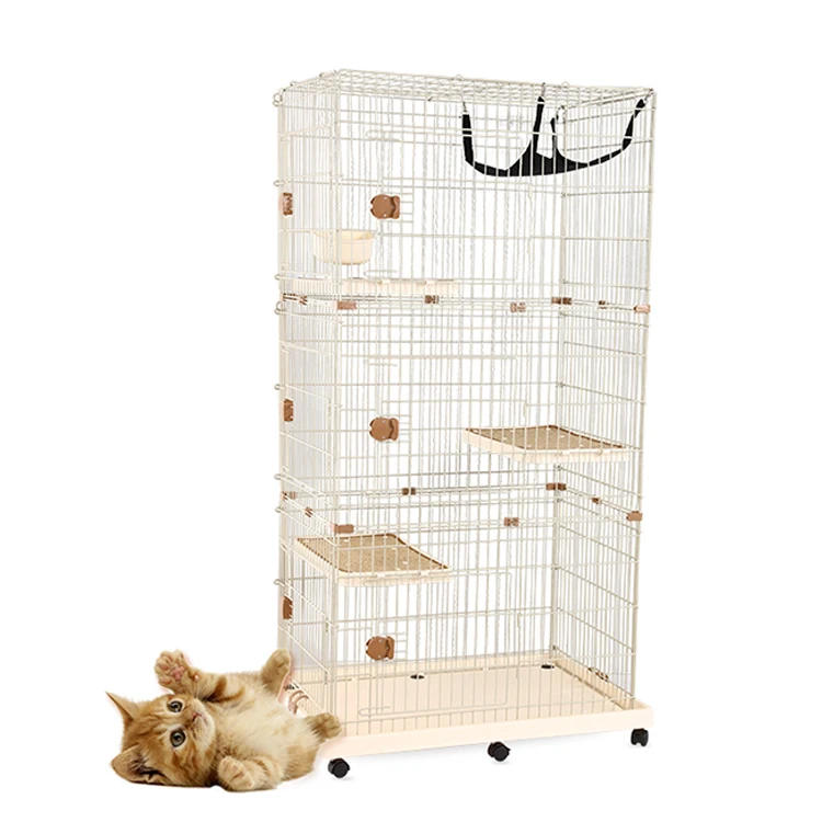 

New Design Pet Cat Cage Apartment With Wheels