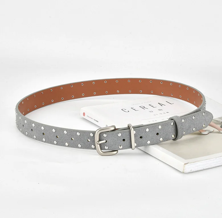 

Женский винтажный замшевый корсет из натуральной кожи с заклепками, женское пальто с поясом, платье с поясом, широкий пояс J1740