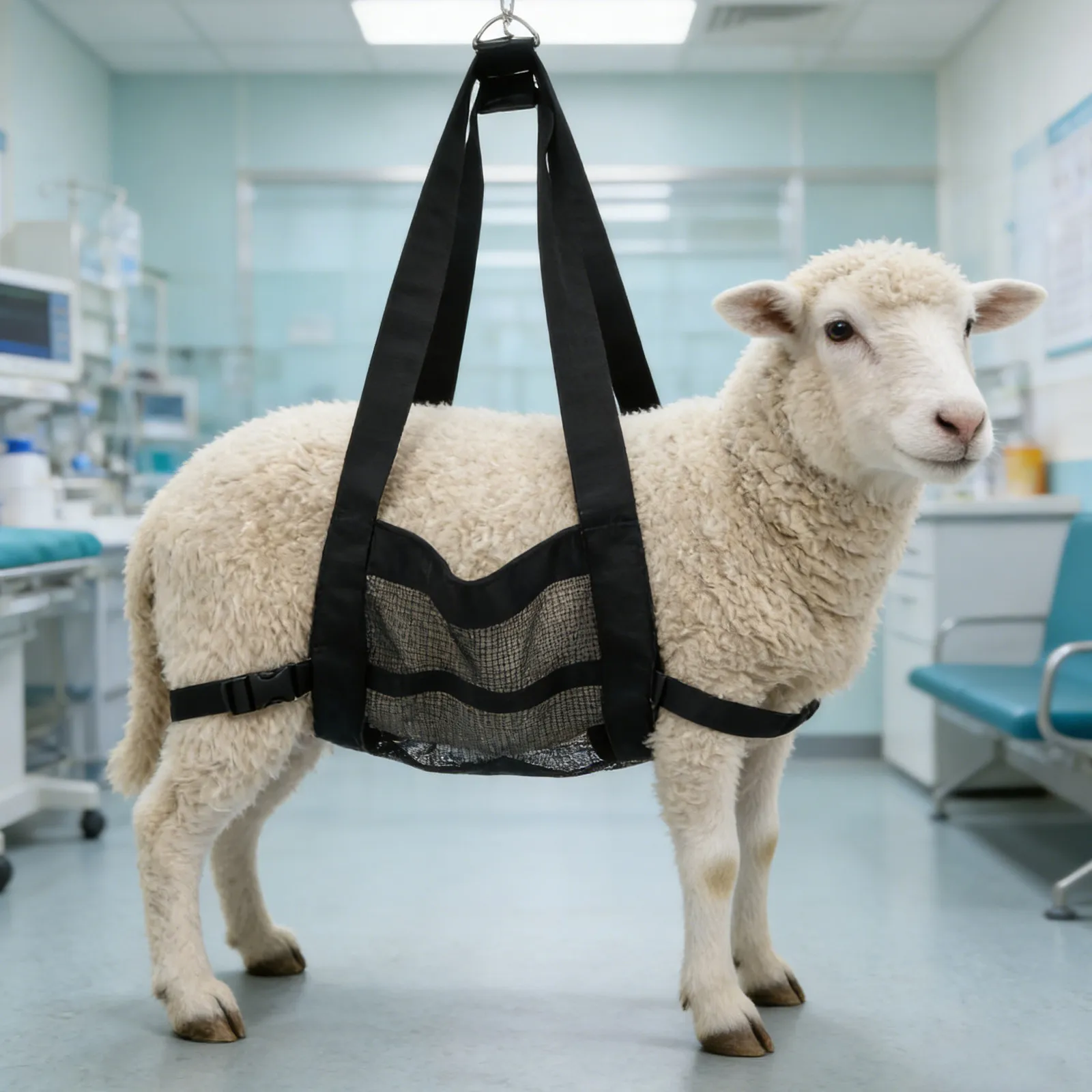 Animal Weighing Sling High Strength Poultry Carrier Bag Mesh Design Livestock Handling Farm Veterinary Small Animal Scale Sling