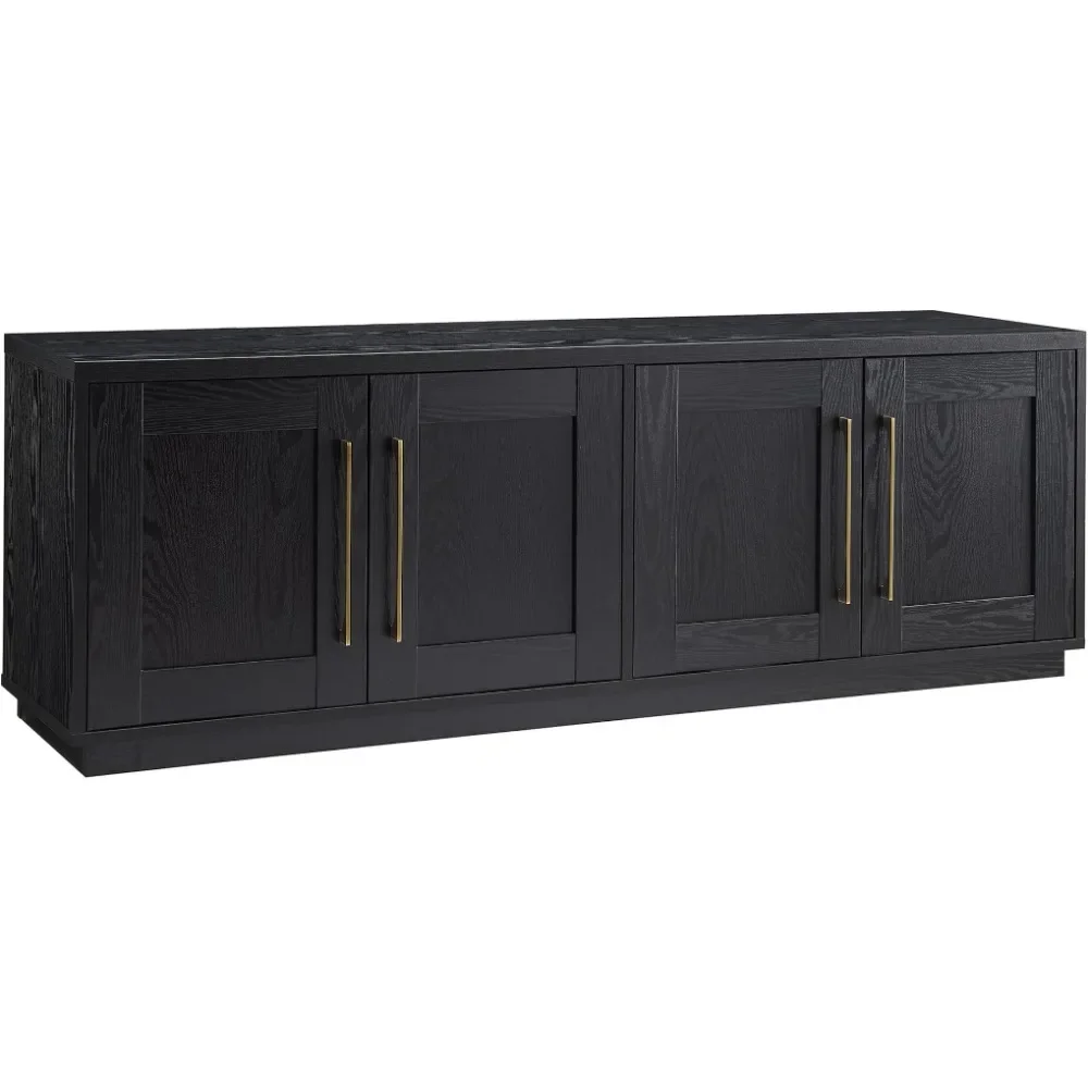 

TV Cabinet, Rectangular TV Stand, Suitable for Black Particles Up To 80 Inches, TV Cabinet