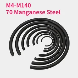 M4-M140 70 Manganese Steel Wire Retaining Ring Snap Ring Circlip Round Wire Snap Rings For Shaft GB895