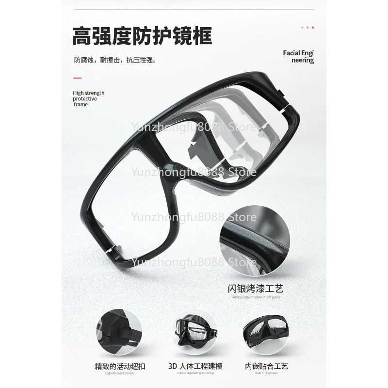 Diving Mask Anti-choking Goggles Underwater Snorkeling Tube Swimming Goggles Myopia Equipment AliExpress