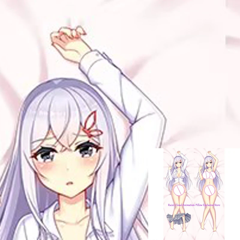 

Dakimakura Anime Pillow Cover Beautiful Girl Double Sided Print 2Way Cushion Bedding
