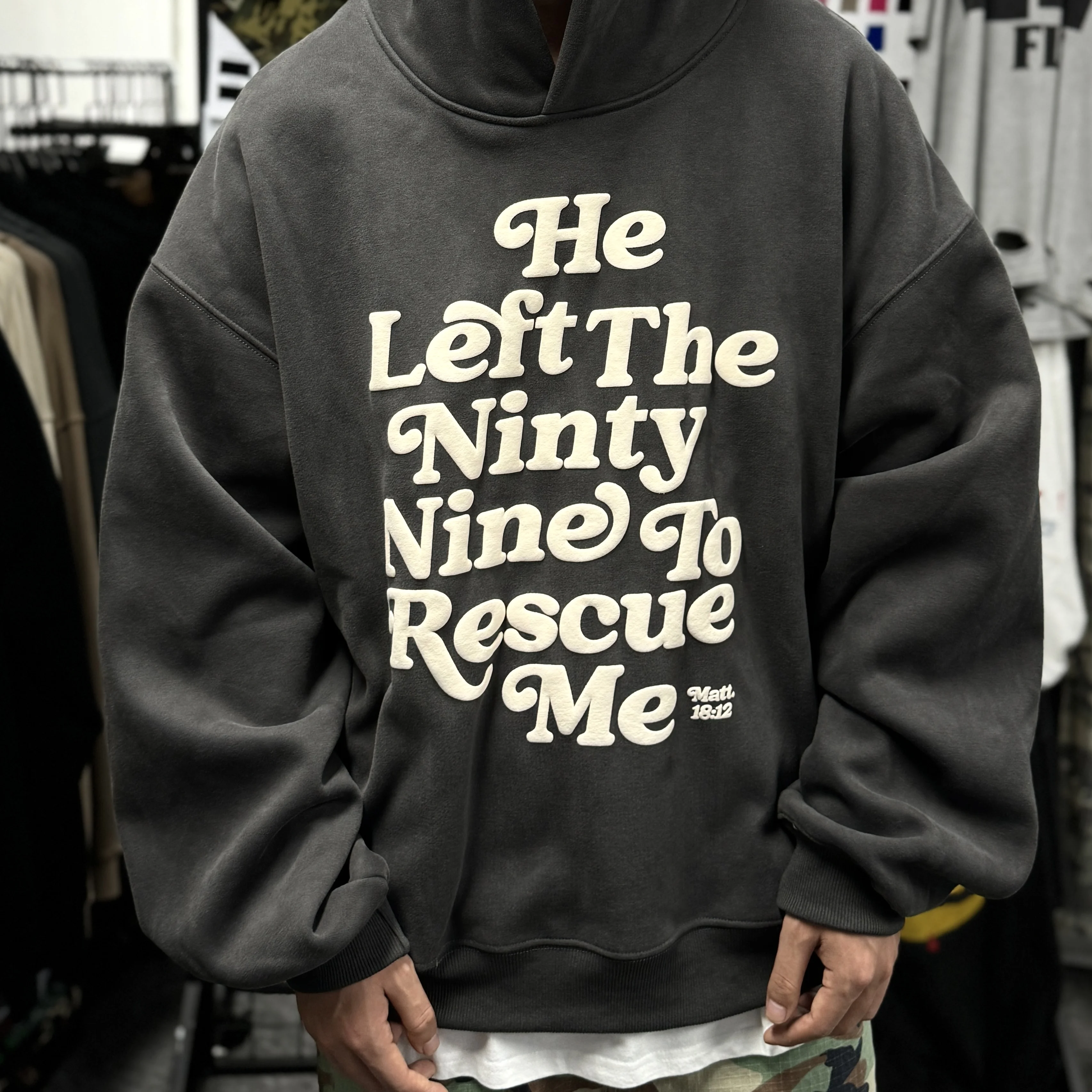 

Мужская толстовка с капюшоном He Left The Ninty Nine Print