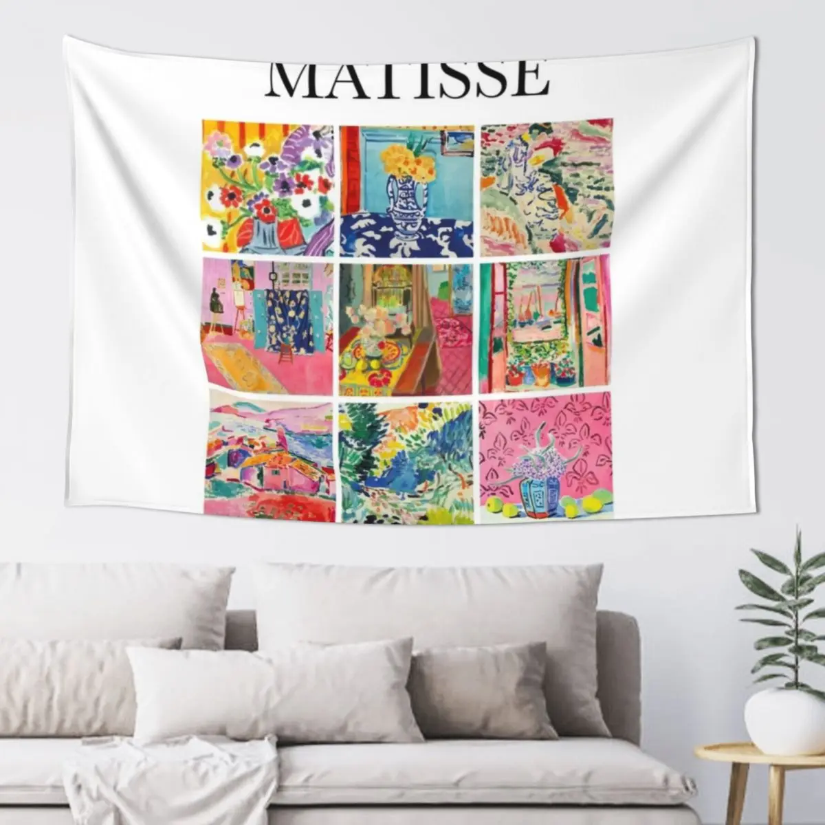 

Matisse - Collage Tapestry Decoration Bedroom Aesthetic Room Decor Korean Tapestry