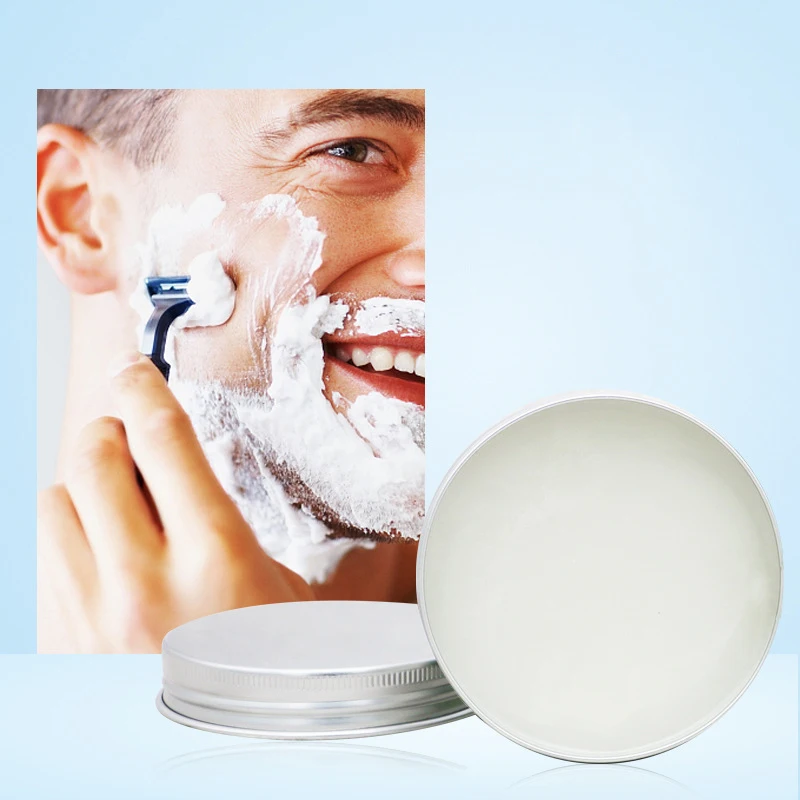 Sabonete de barbear masculino com espuma em alumínio, Suave Rico, Não Estimulante, Sabonete Artesanal, Barbear Suave, Creme de Barba, 60g