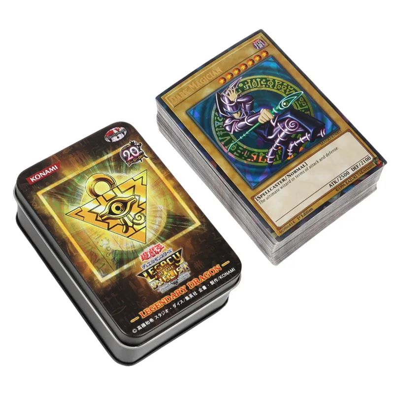 

New 72 PCS English Yugioh Cards Yu Gi Oh sleeves Yu Gi Oh Board Game Flash Golden Letter Duel Link Game Deck