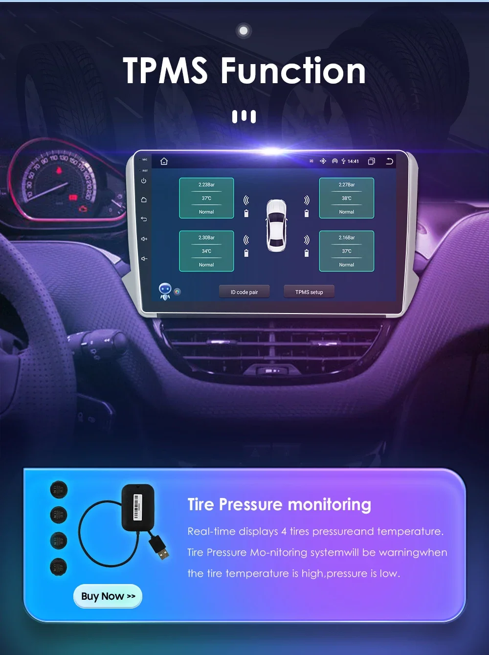 Hizpo Autoradio Carplay 4G 8581 AI Systeme Android Autoradio für Peugeot 208 2008 Serie 2012-2018 Multimedia Video Player GPS – Detail 27