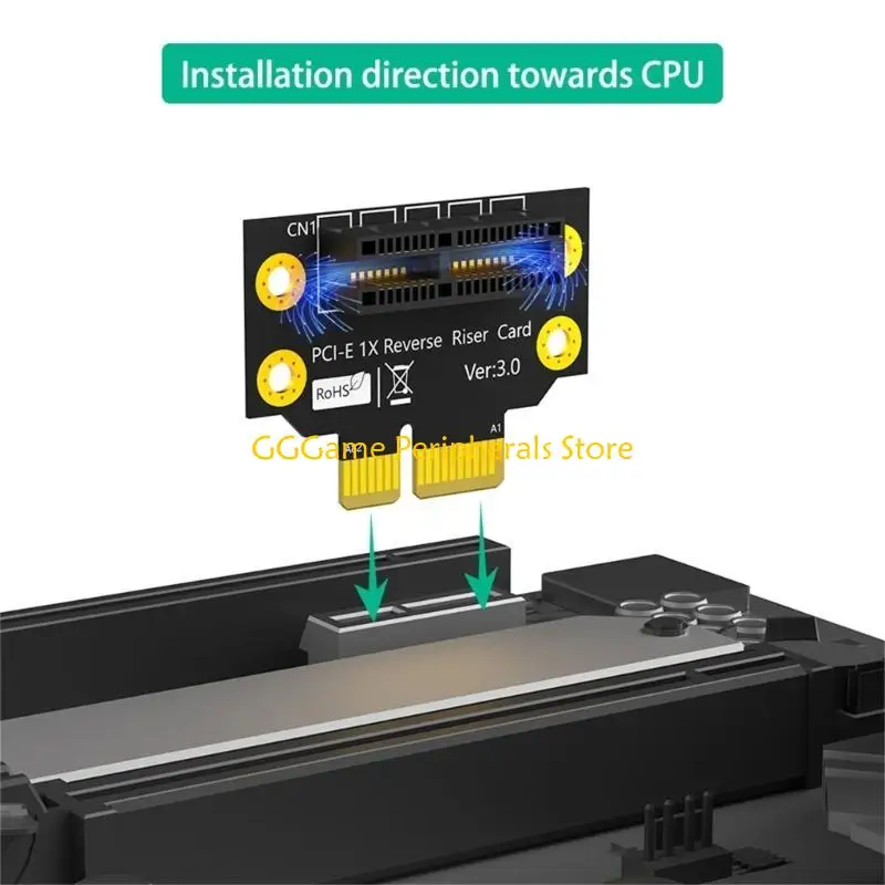 

U55B PCIE 1X слот для обратной карты 90 градусов обратный переходник «папа-мама» карточная плата для серверного ПК 1U 2U корпус