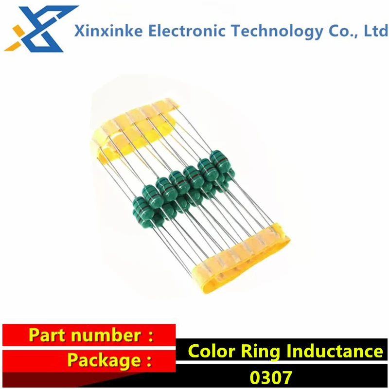 20PCS 0307 1/4W Inductor Color Ring Inductance 0.1/1/1.8/2.2/3.3/4.7/6.8/10/15/18/22/33/39/47/56/82/100/150/220/470/680/1000 uH