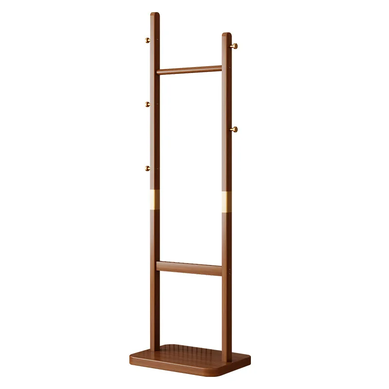 

Household simple hanger bedroom floor non-solid wood hanging clothes rack