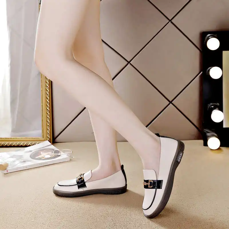 

Without Lace Legitimate Leather Womens Luxury Shoes Flats Sneakers White Woman Sliver Heels Sport First Degree Brand