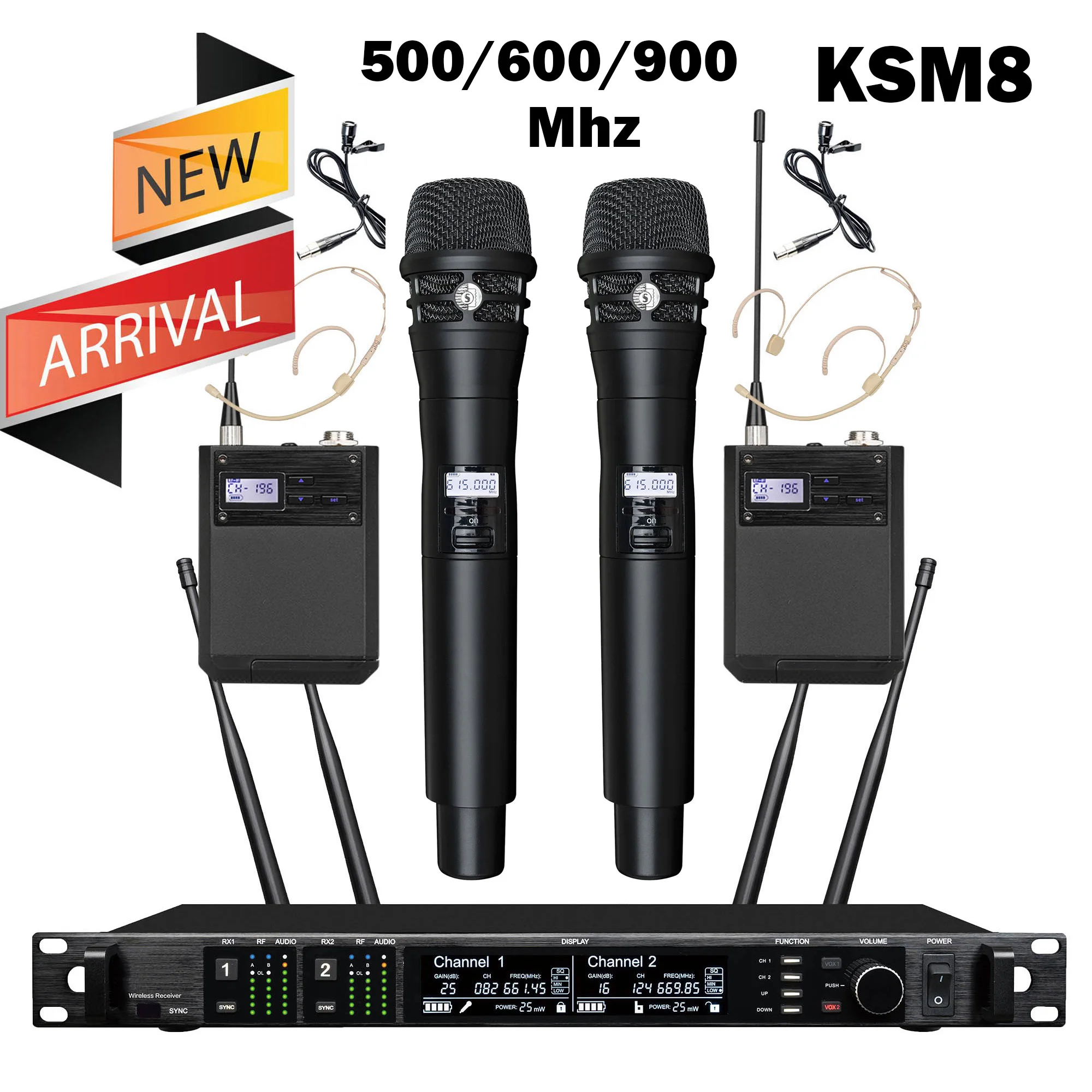 Leicozic SM BETA58 500 600 900 Mhz AD4D KSM11 Dynamische draadloze microfoon Professionele hoofddeksels Microfono voor podiumgebruik / thuis