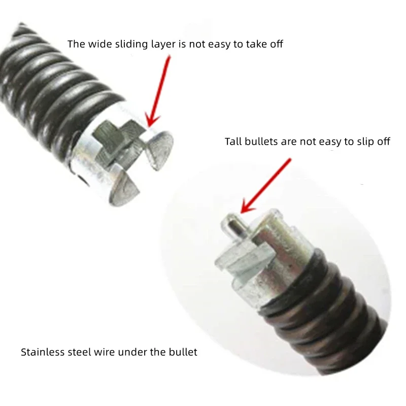 المنزلية 220 فولت آلة الانسداد الربيع 16 مللي متر سميكة كثيفة من خلال أنابيب سلك الصرف الصحي جهاز التجريف الملحقات لينة رمح Sp