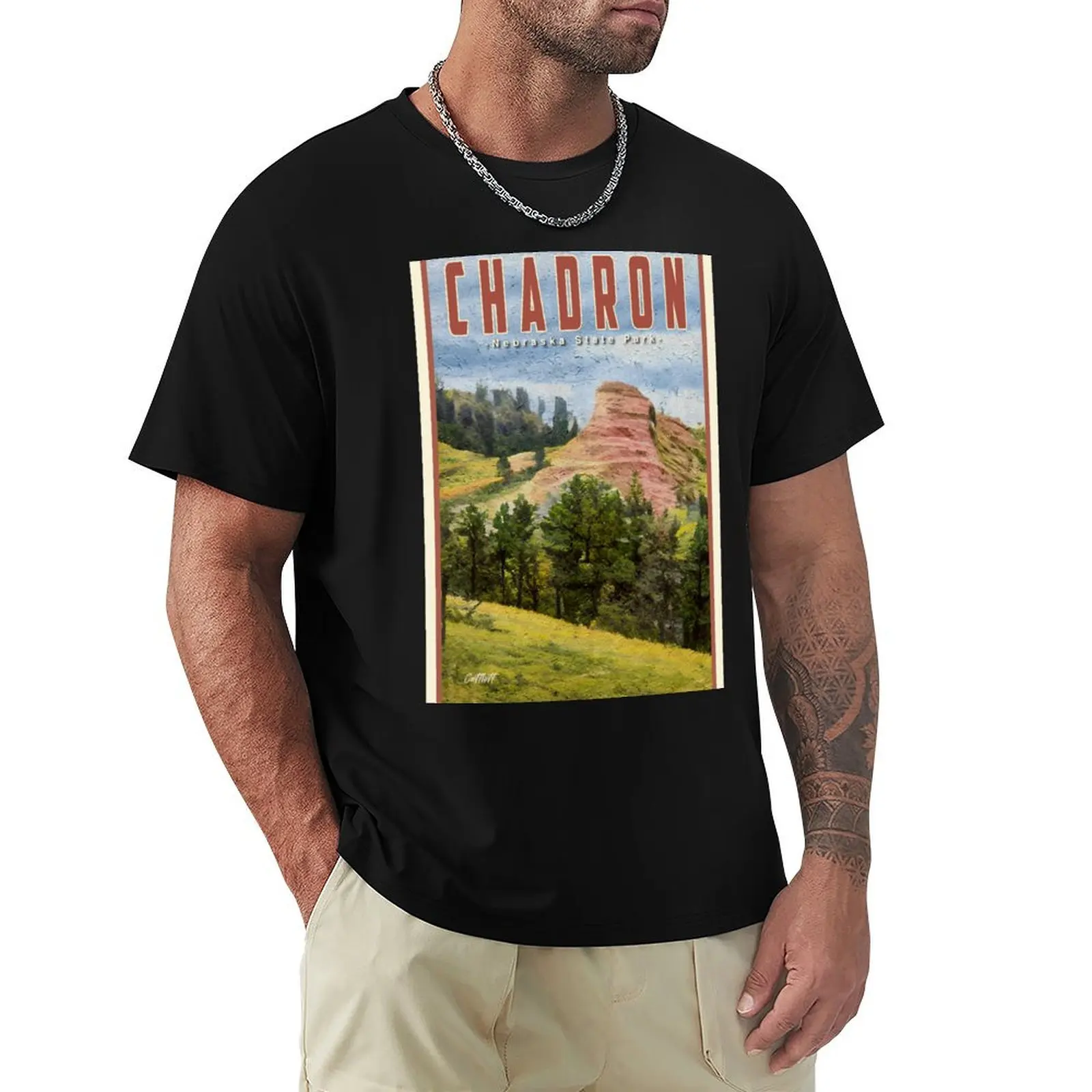 Camiseta Midwest V2 Travel Nebraska Chadron State Park Nebraska, camiseta informal de manga corta para uso diario