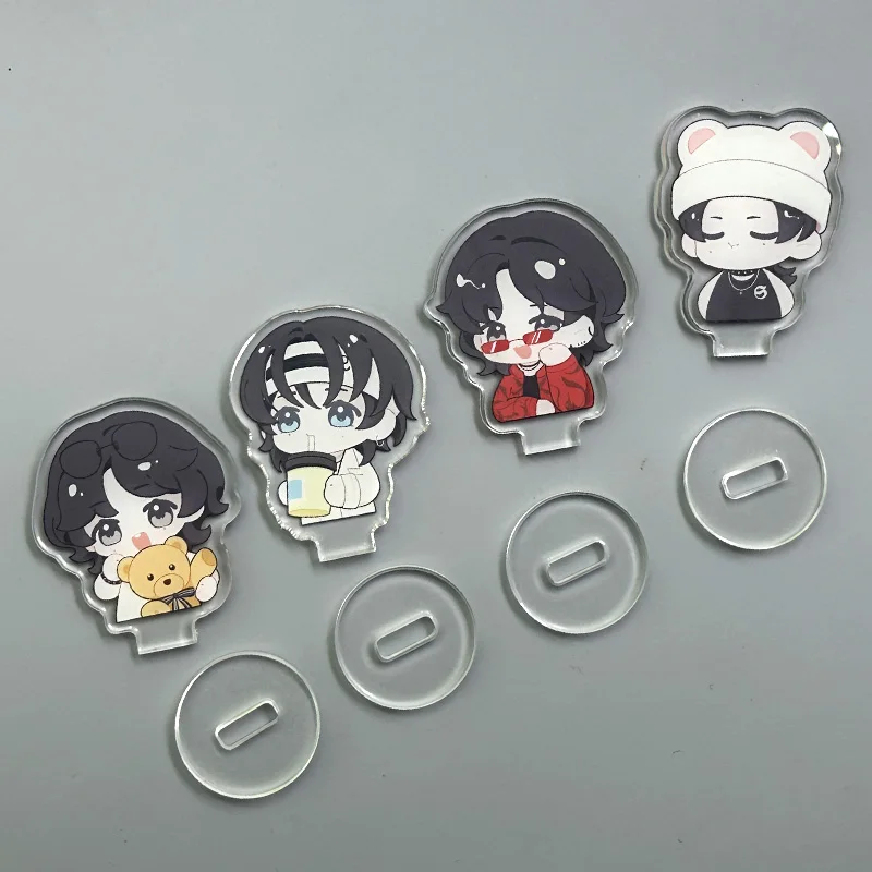 Mini dijes acrílicos personalizados Standee Clear, colgante de película de estrella holográfica de Anime profesional de dibujos animados, soporte de personaje para regalo