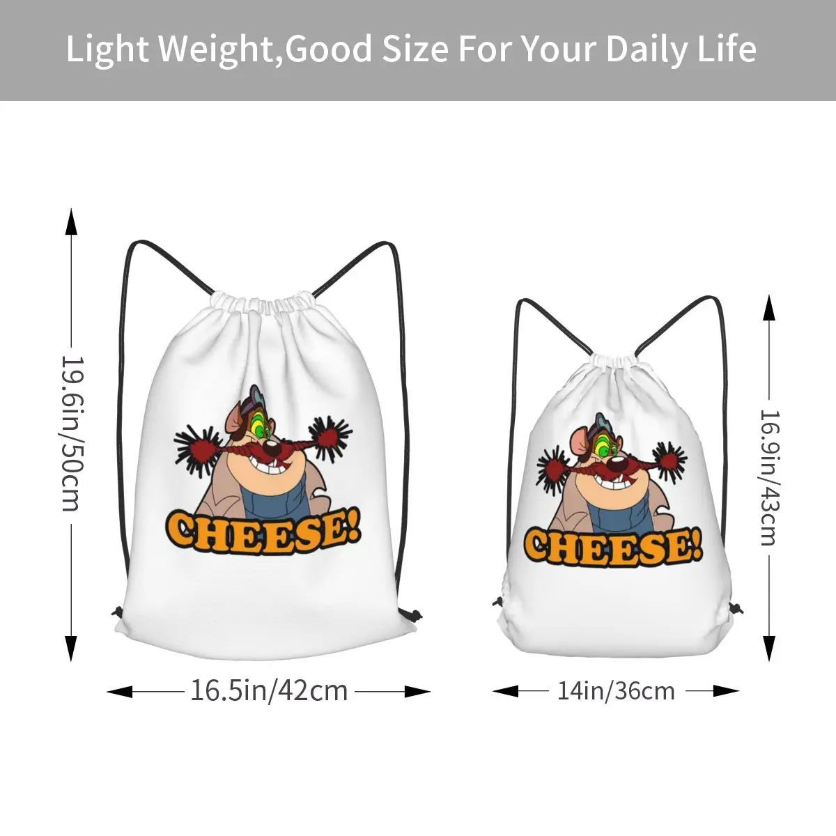 Monte Rey Jacks Cheeses Attack Backpacks Casual Drawstring Bundle Pocket Shoes Bag Book Bags for Travel School