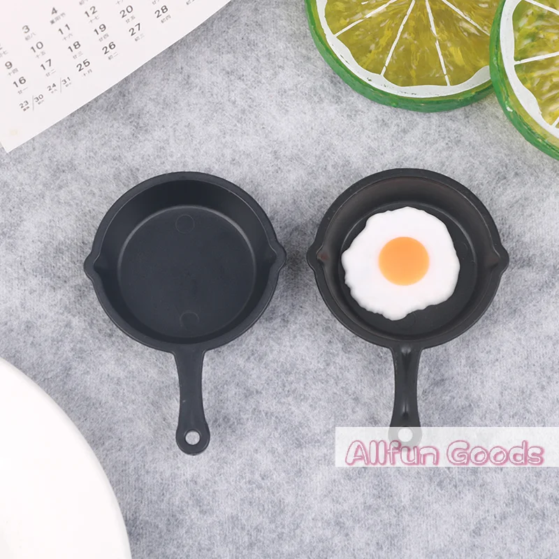 [TG835]1:12 Dollhouse Miniature Frying Egg Pans for Dolls House Cooking Ware Play Kitchen Toy Accessories