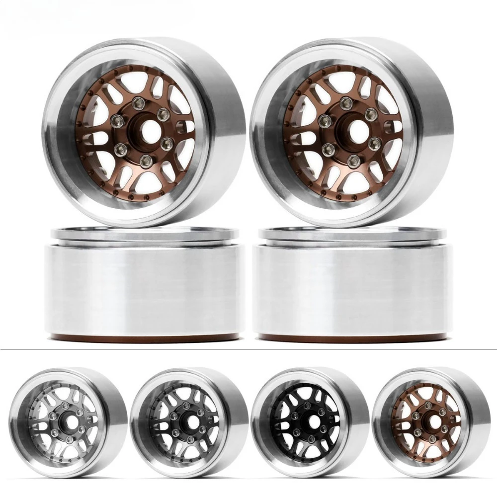 

4 шт., 1,9 дюйма, отрицательная стоимость, 10 мм, ступица колеса из алюминиевого сплава для 1/10 RC гусеничного автомобиля Traxxas TRX4 Defender SCX10 RC4WD D90, детали