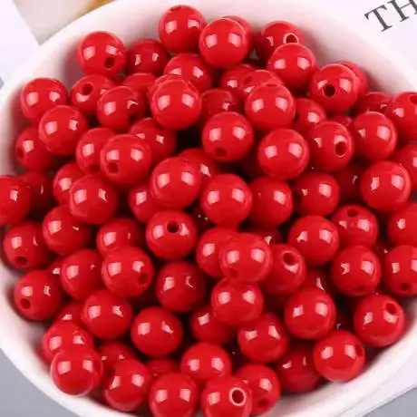 

Red Candy Beads (6-20mm) DIY Handmade Beaded Jewelry Accessories Loose Beads for Hand Chains And Bags Decorative Craft Supplies