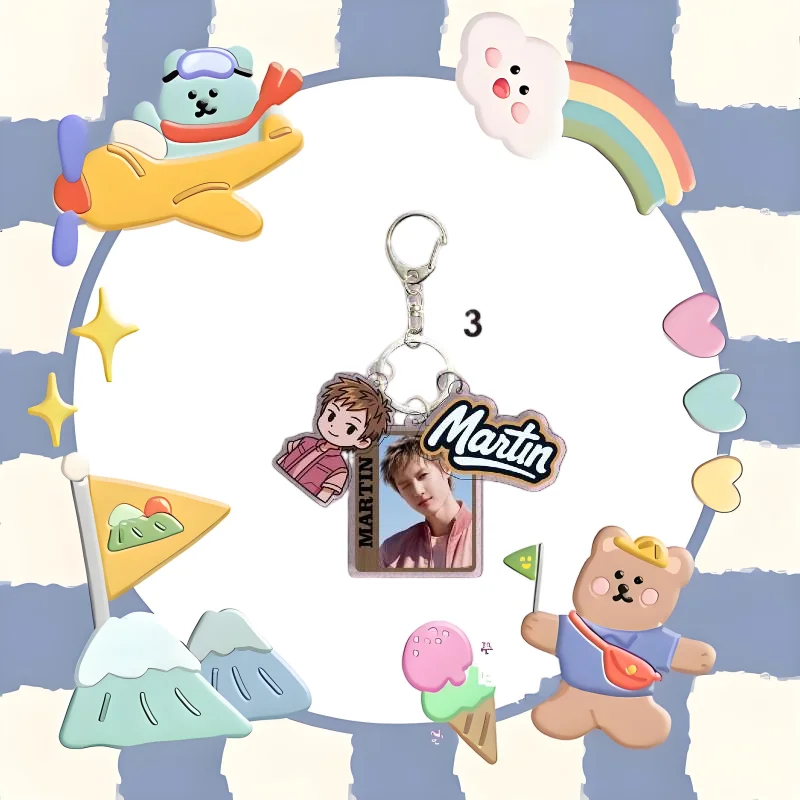 KPOP New CORTIS Men's Team Martin Gold Master Training An Qiangao Star حقيبة الظهر إكسسوارات سلسلة مفاتيح هدية الكريسماس #4