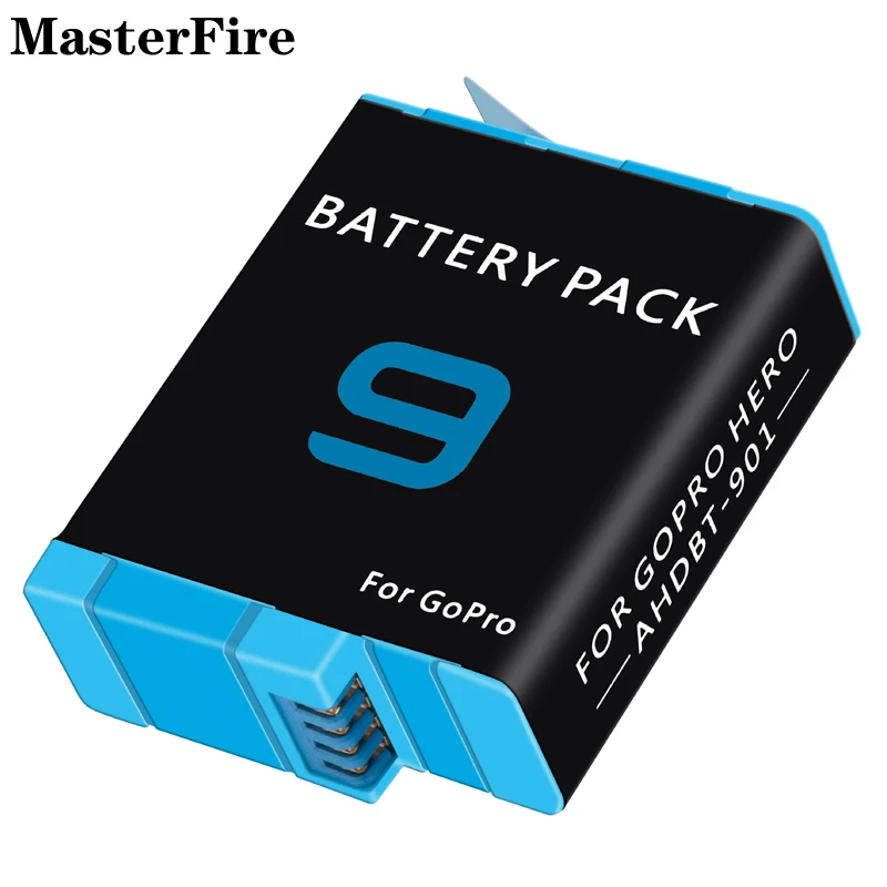 2-10PCS For GoPro Hero 9 Black 1800mah Li-ion Battery for GoPro 12 GoPro 11 GoPro 10 GoPro 9 Batteries Action Camera Accessories