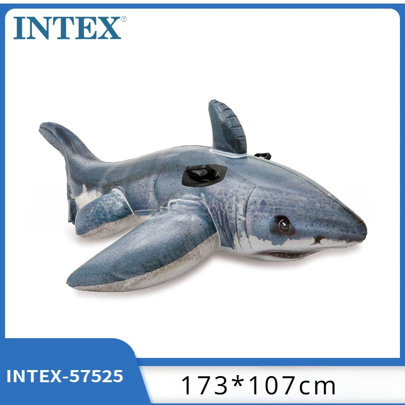 

Realistic Shark Mount Swimming Circle Adult Inflatable Toys Floating Rows Floating Bed Water Children's Mounts