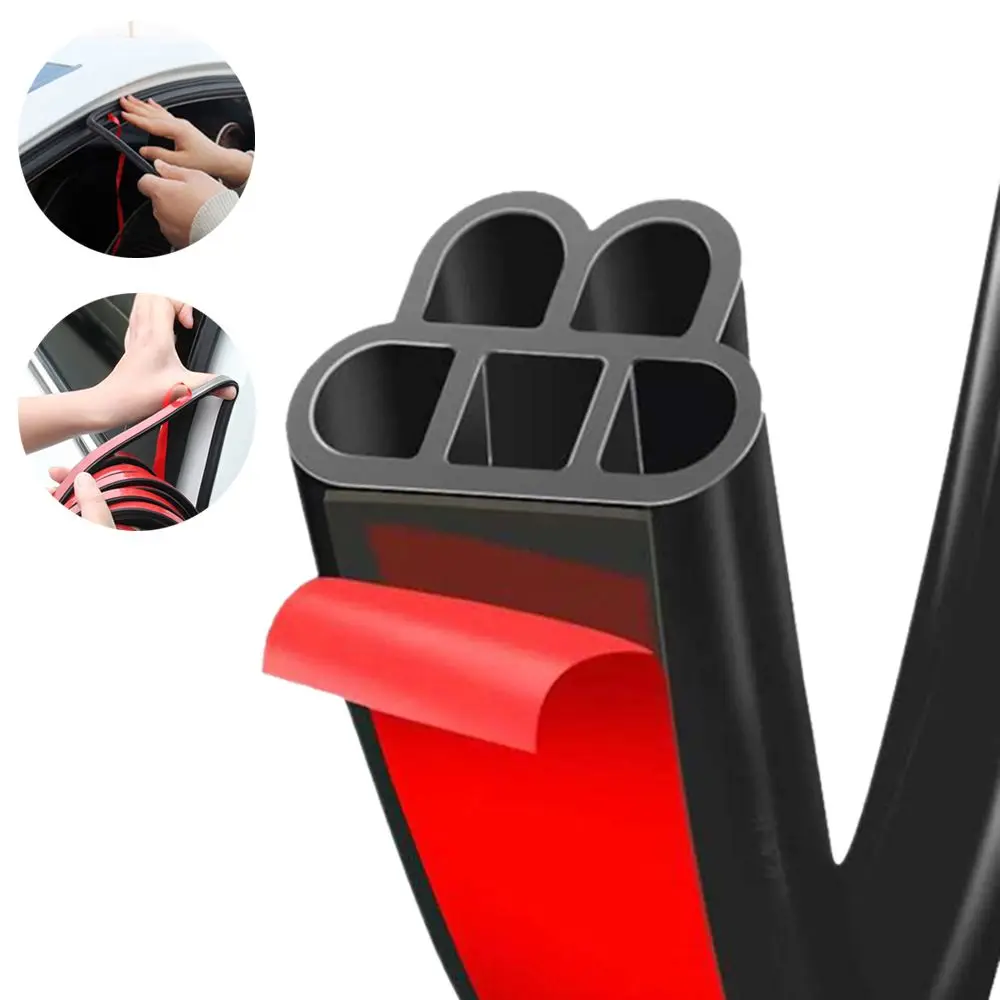 10m Universal Windshield Dustproof Protector Trunk Sealer Weatherstrip Car Door Seal Strip Noise Insulation