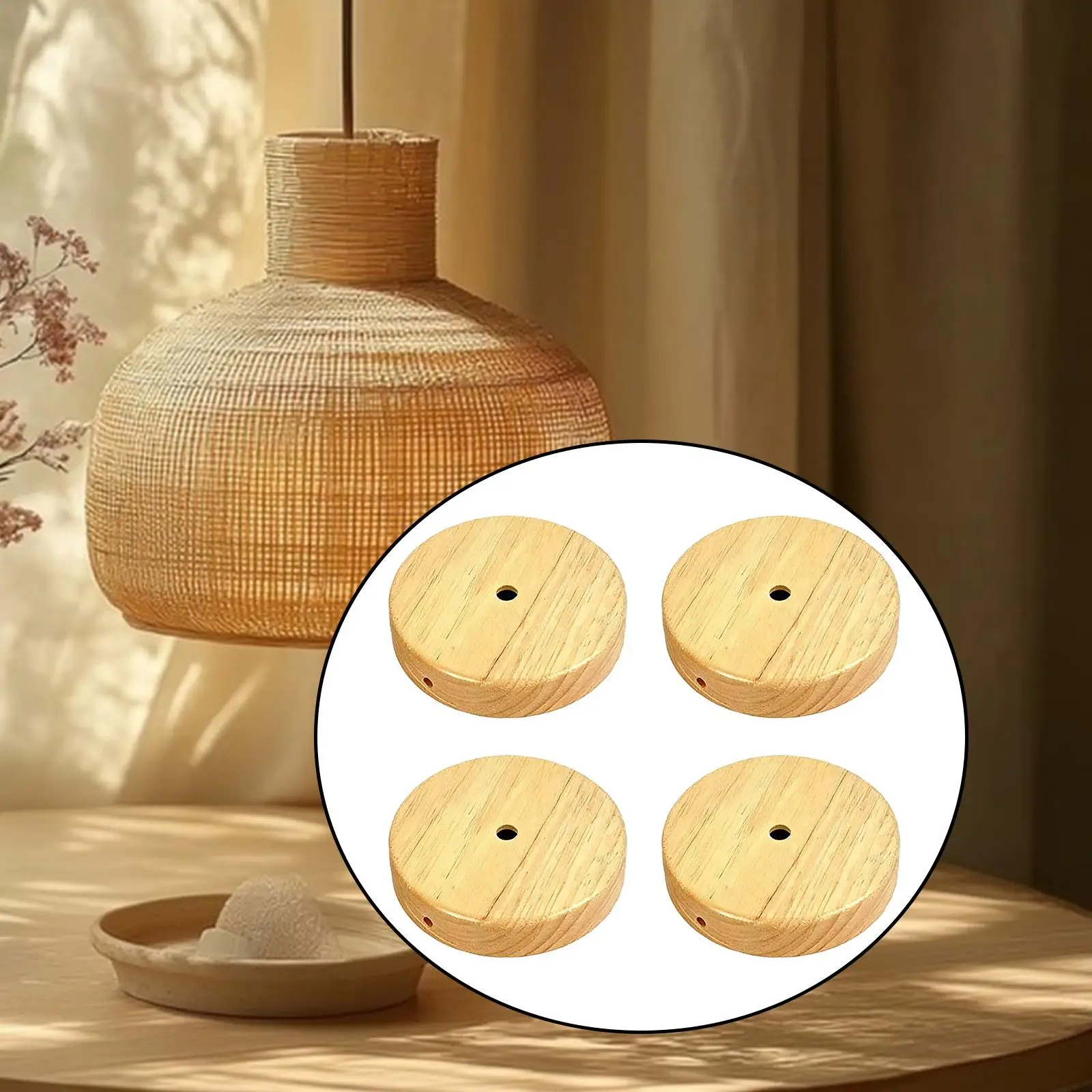 

Комплект из 4 круглых гладких современных накладок для люстр, диаметр 10 см (3,86 дюйма), простая установка