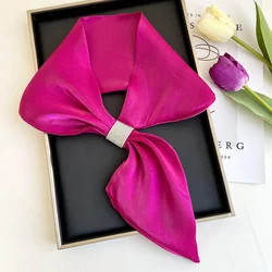 Petit foulard d'oreille de style coréen pour femmes, bandeau de sauna, écharpe de cou décorative, bandana de la présidence, sac à main à la mode