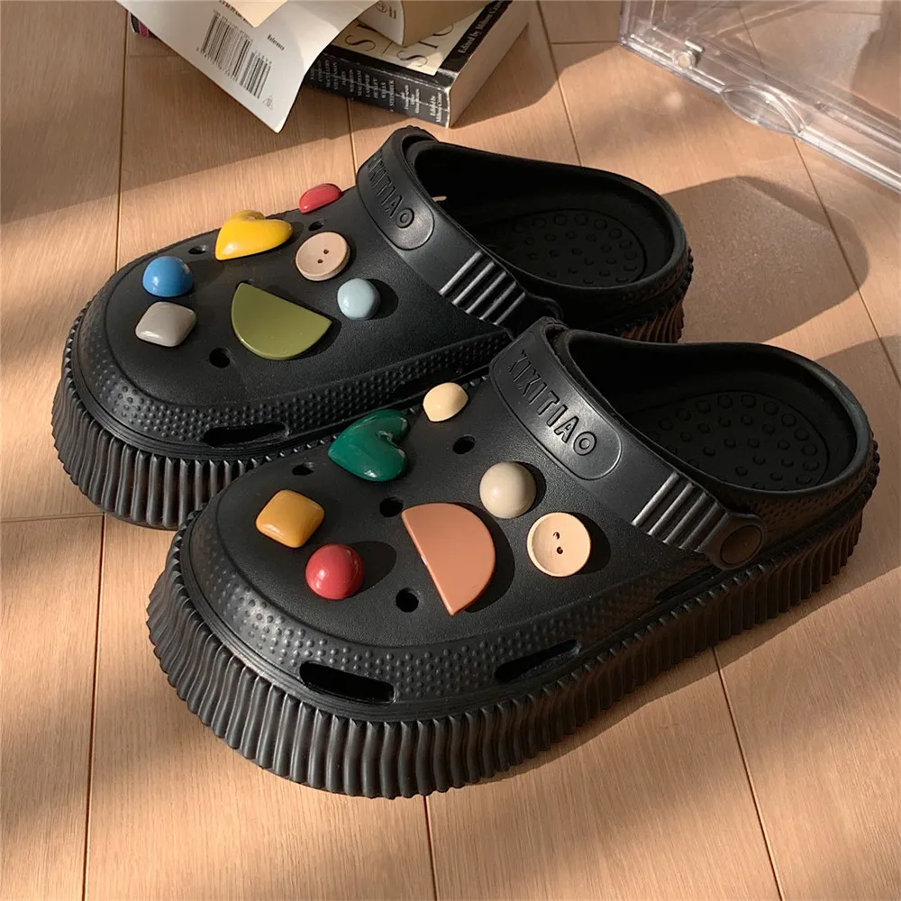 Women Summer Clogs Vacation Slippers Non-slip EVA Soft Bottom Shoes Classic Nursing Clogs Hospital Women Work Medical Sandals