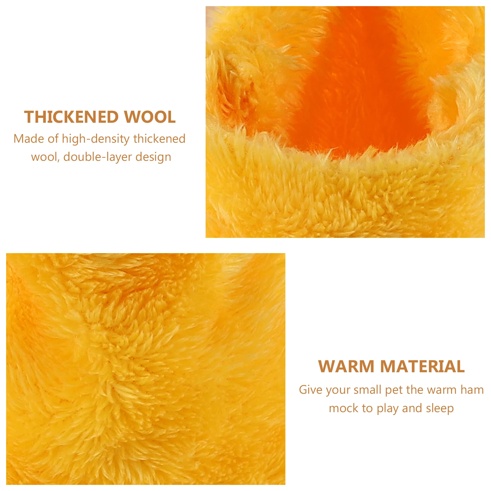 

2 Pcs Hammock Sleeping Bag Rat Hamster Hanging Bed Small Pet Cage Hideout Supplies Habitat Accessories for