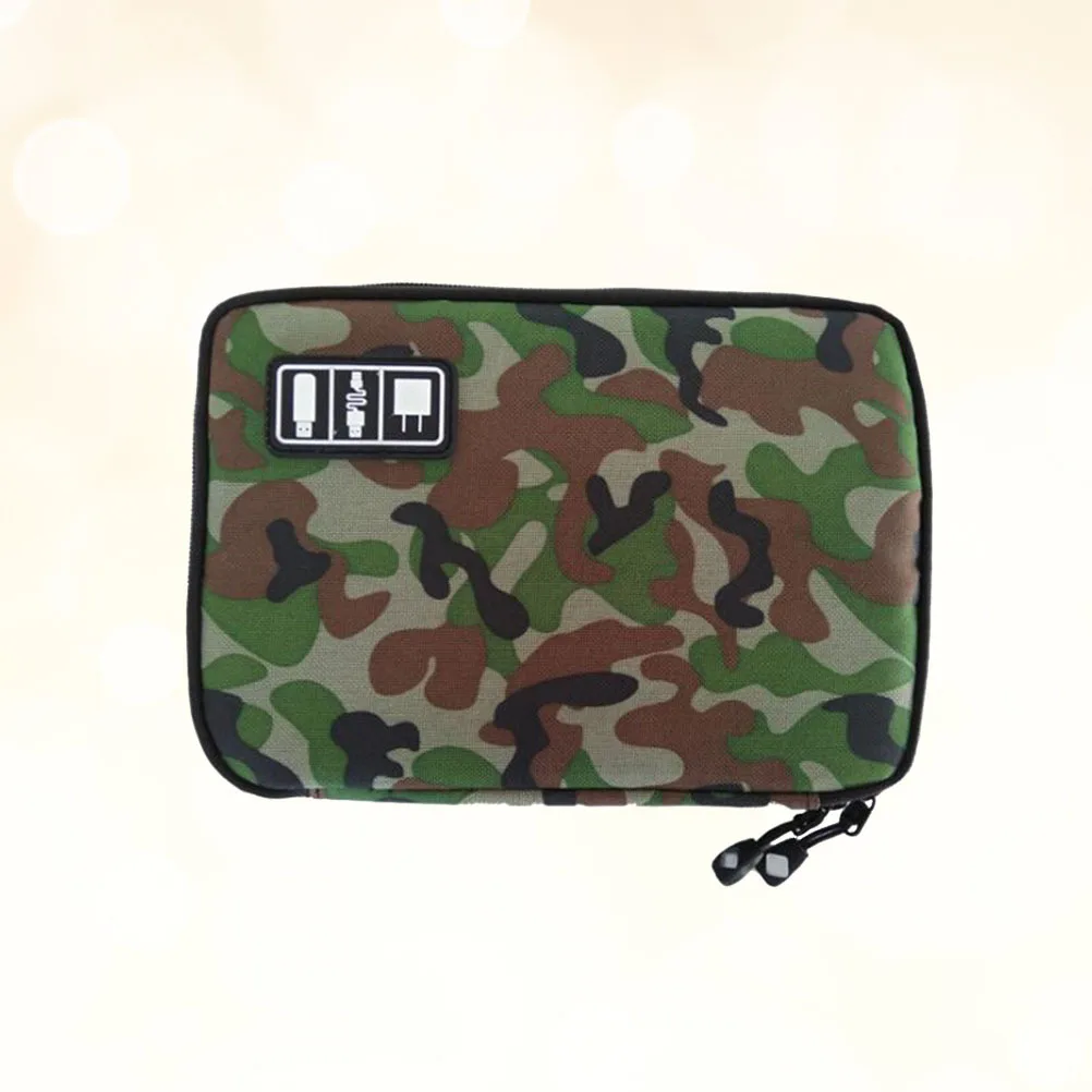 

Waterproof 2 Layer Digital Gadget Case USB Cable Storage Organizer Travel Accessories Pouch Cable Organizer