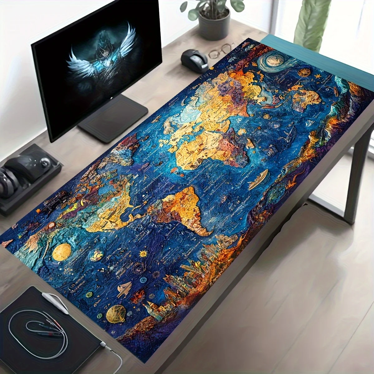 Dreamtime Map New Hot-selling Large size Mouse Pad Laptops Gaming Deskmat Mousepad Anime Office Carpet Keyboard Rubber material