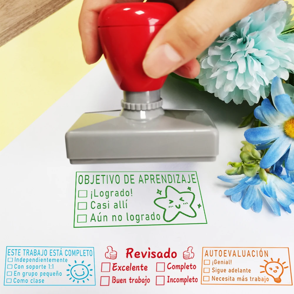 تم وضع علامة ختم تصنيف معلم إسباني واحد ودرج. تم إنجاز أهداف التعلم ويمكن فحصها #1