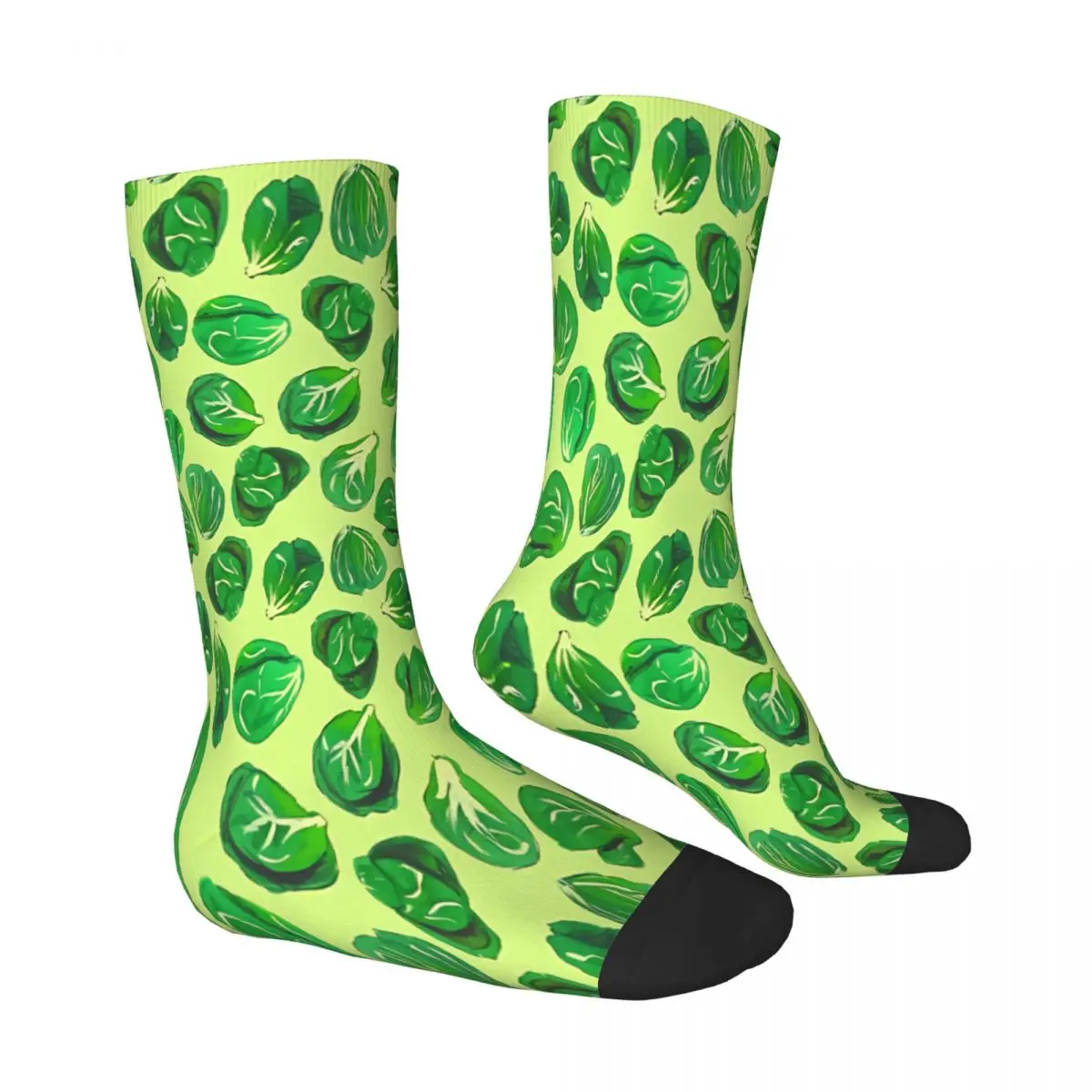 Brussel Sprouts Pattern Veggie Lover Pop Art Socks Male Mens Women Summer Stockings Polyester