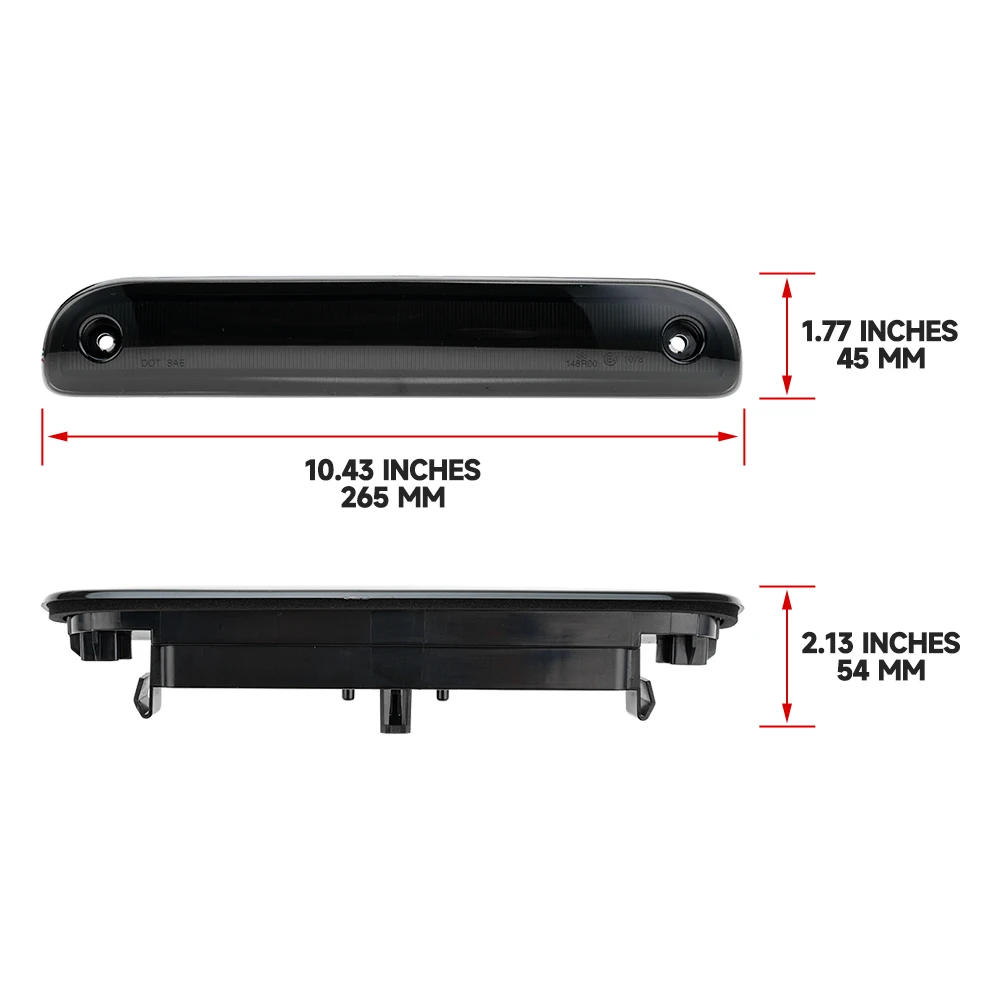 Smoked LED 3rd Brake Light For 2006-2023 Fiat Ducato Peugeot Boxer Citroen Jumper 2021-2023 Opel Movano C Third Tail Stop Kit