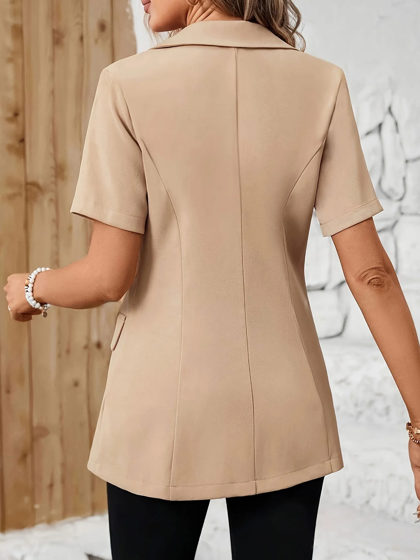 Women Spring Summer Thin Short Sleeve Suit 2024 New Office Lady Solid Casual Elegant Suit Workwear Outfits Female On Sales