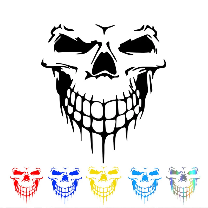 

3D Car Stickers Skull Sticker and Decal Car Blood Vinyl Reflective Sticker Car Styling Accessories Stickers Exterior Sticker