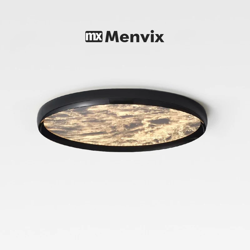 Menvix Modern Simple Round LED Ceiling Lamp Indoor Lighting Fixture for Bedroom Living Room Bathroom Balcony - Energy Efficient