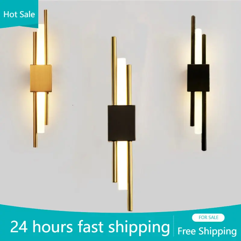 

Modern Led Wall Sconce Lighting for Bedroom Living Room Hallway Bedside Decoration Background Lights Fixture Bathroom Nordic