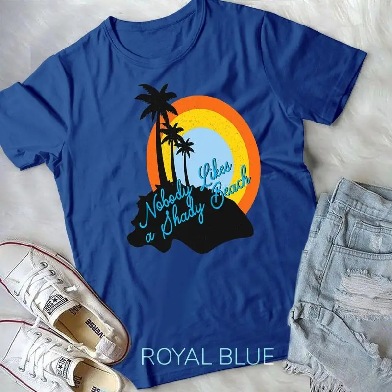 

Футболка унисекс с бейсбольной футболкой Nobody Likes A Shady Beach