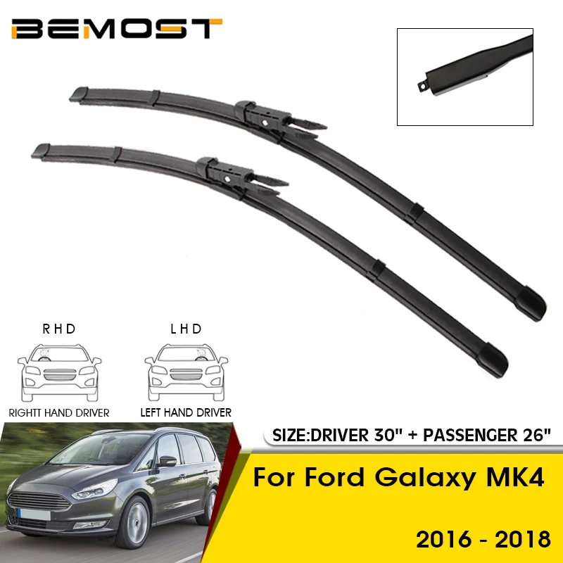 

Car Wiper Blades For Ford Galaxy MK4 2016 2017 2018 Windshield Windscreen Front Window Blades 30"+26" Car Accessories