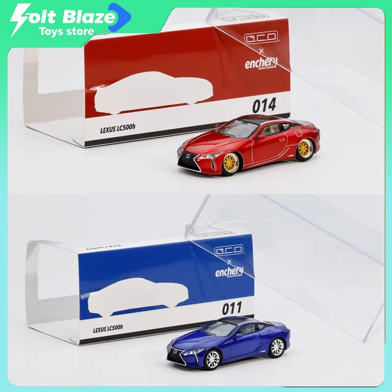 

Модель автомобиля GCD Enchery 1/64 Lexus LC500h Stanced Version, коллекционная, имитационная, для декора комнаты, игрушка для мальчиков, подарок