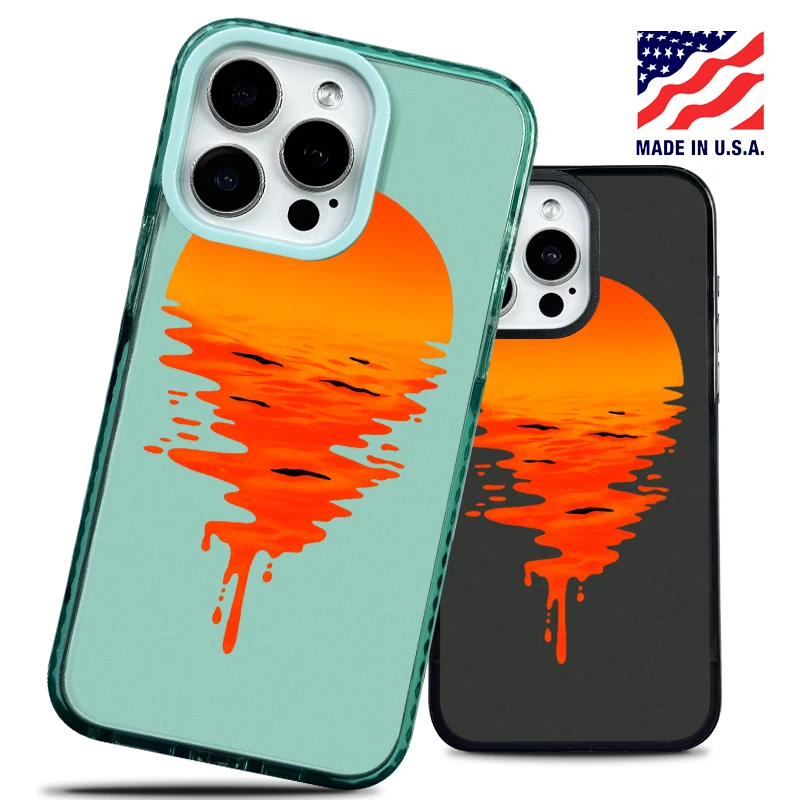 

Sunset Seascape Case for iPhone 16 Pro Max 15 Plus 14 13 12 11， Artistic Style， Protective， Durable， AntiDrop， Shockproof，